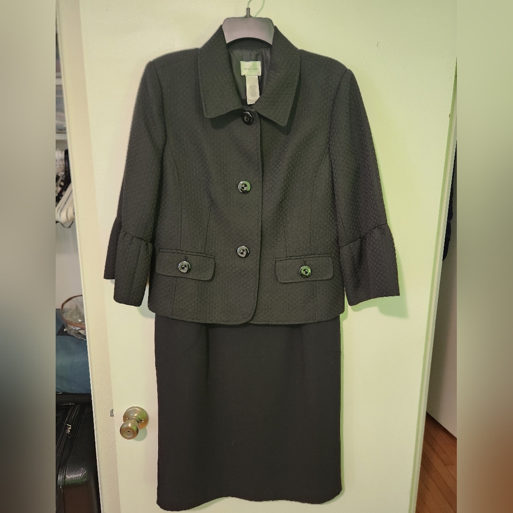 Sleevess Black Dress, size 14, with matching jacket, size 12